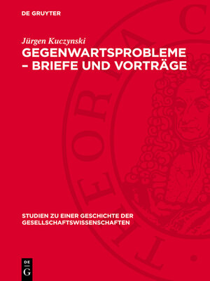 cover image of Gegenwartsprobleme – Briefe und Vorträge